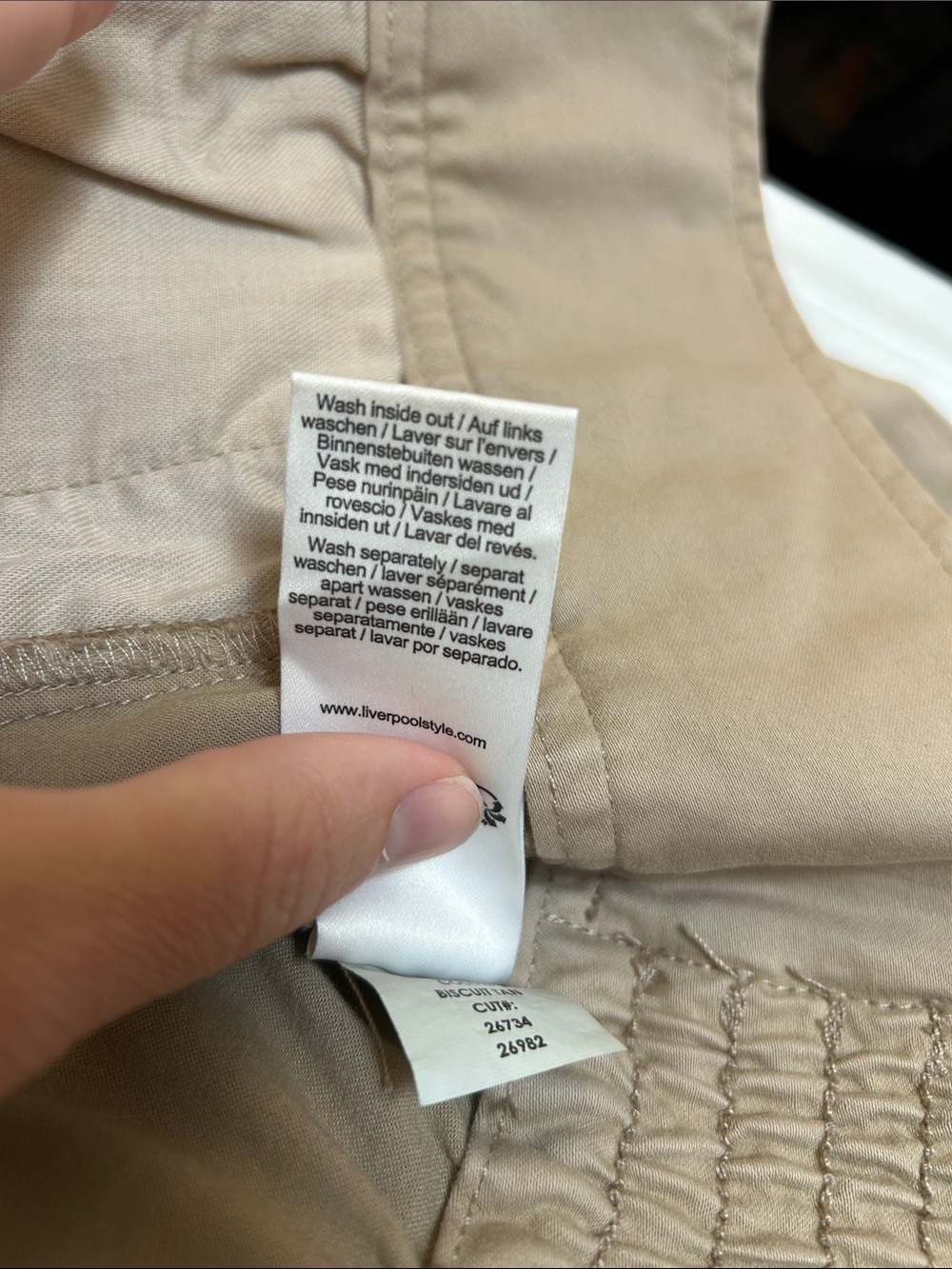 Liverpool Women's Tan Button-Front Jacket - Picture 7 of 9